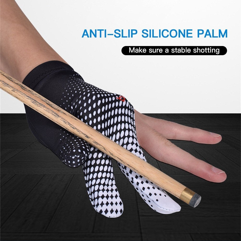 BOODUN 3 Finger Billiards Gloves Pool Cue Gloves Fits on Left or Right Hand