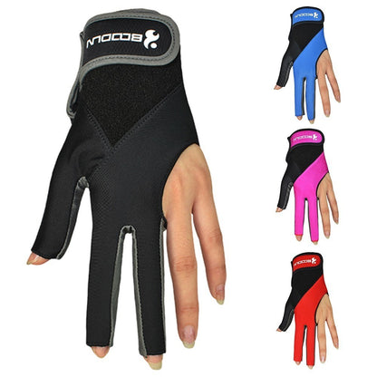 3 Fingers Show Gloves Left Hands Gloves for Billiard Shooters Carom Pool Snooker Cue Sport
