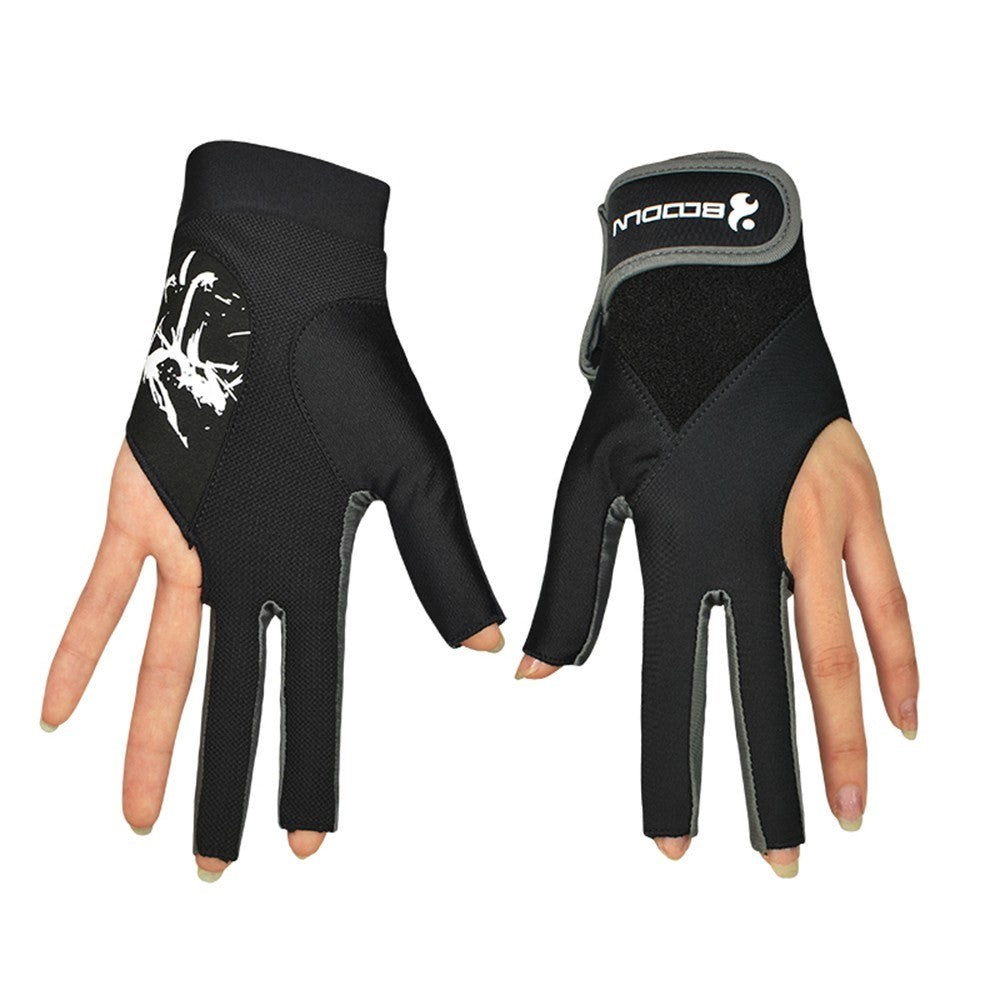 3 Fingers Show Gloves Left Hands Gloves for Billiard Shooters Carom Pool Snooker Cue Sport
