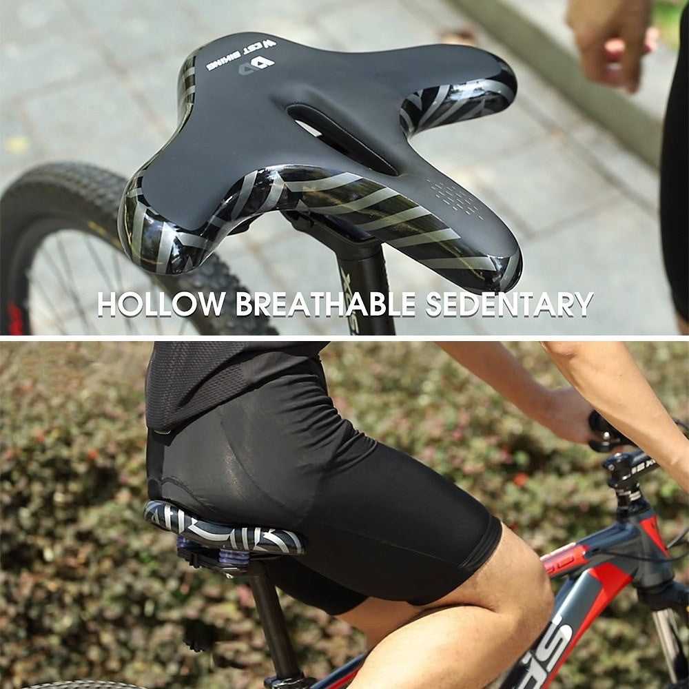 WEST BIKING Bike Seat Road Bike Saddle Comfort Ergonomic Waterproof Saddle Replacement with Wide Cushion