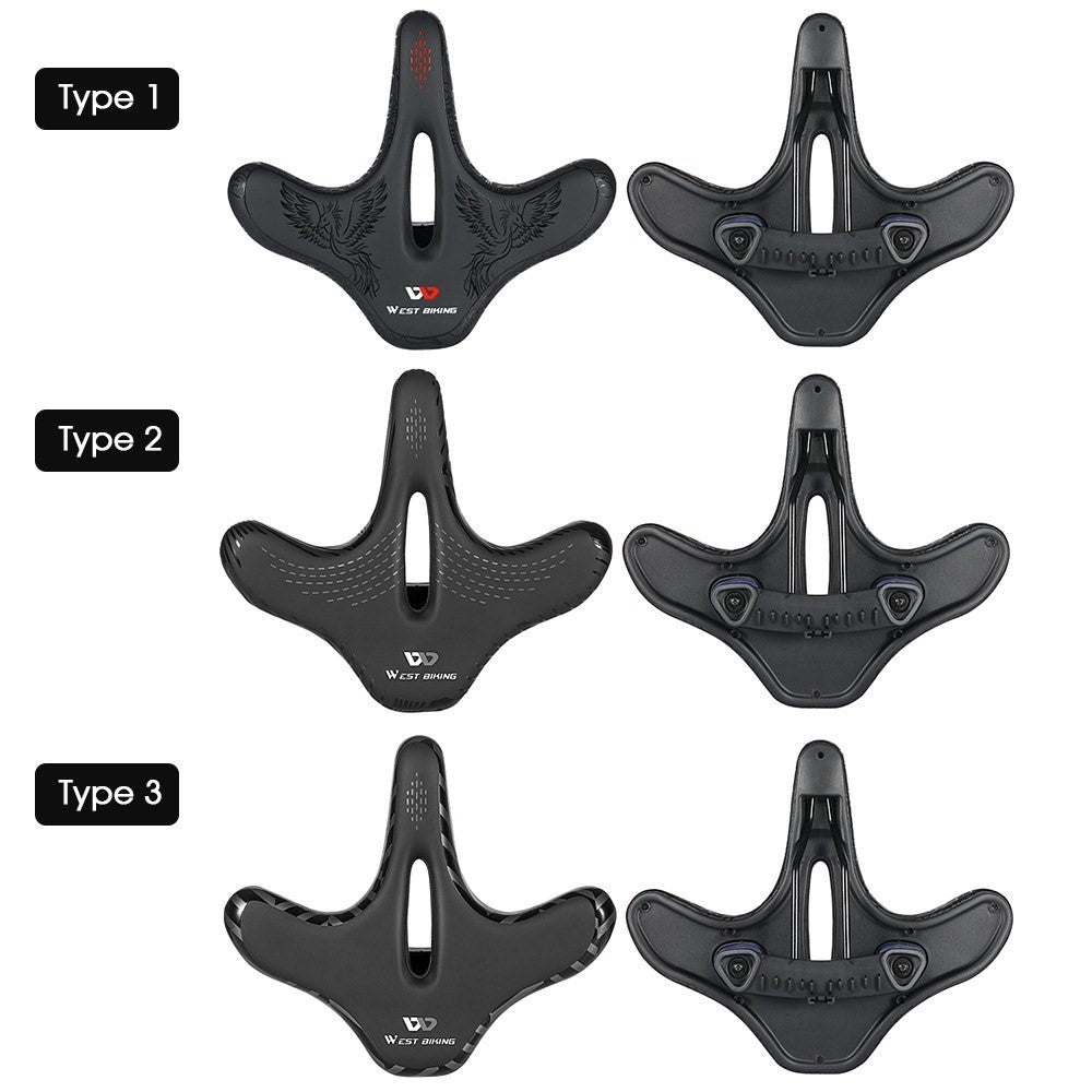 WEST BIKING Bike Seat Road Bike Saddle Comfort Ergonomic Waterproof Saddle Replacement with Wide Cushion