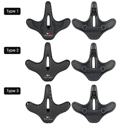 WEST BIKING Bike Seat Road Bike Saddle Comfort Ergonomic Waterproof Saddle Replacement with Wide Cushion