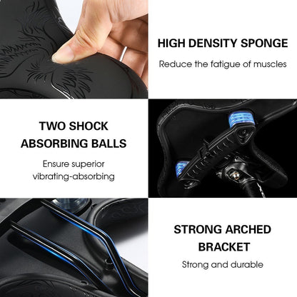 WEST BIKING Bike Seat Road Bike Saddle Comfort Ergonomic Waterproof Saddle Replacement with Wide Cushion