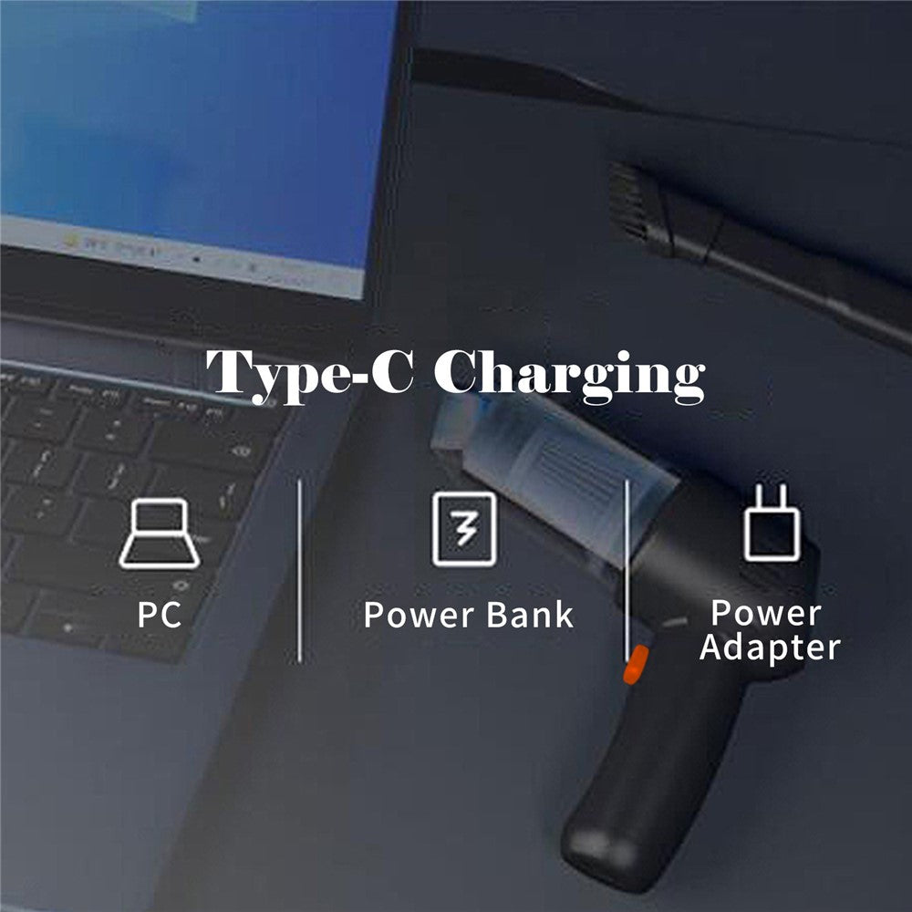 Cordless Vacuum Cleaner 9000PA 100W Rechargeable Wet and Dry Handheld Vacuum Cleaner for Pet Hair Home Office