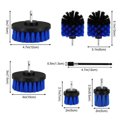 7Pcs Drill Brush Power Scrubber Brush Car Detailing Kit for Cleaning Car Tile Grill Floor Kitchen