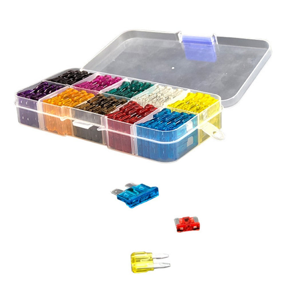 120Pcs/Box Mini Auto Blade Fuses Set 2-35A Assorted Color-coded Carved Amp Rating Fuse