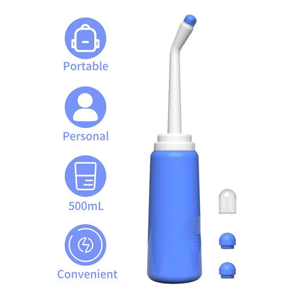 Portable Travel Bidet Electric Mini Atomizer with 2 Nozzle Spray 500ml Cap for Childbirth Cleaner Postpartum Care Driver