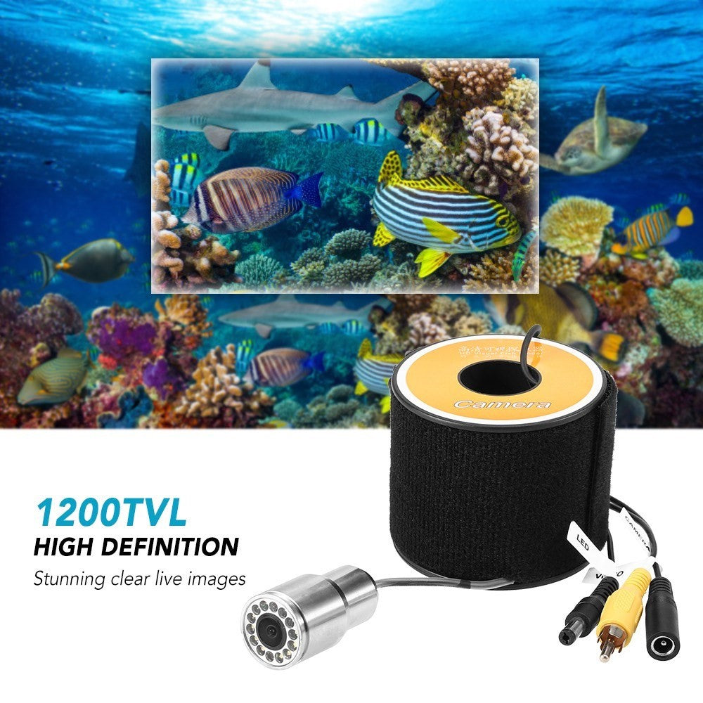 1200TVL Underwater Fishing Camera Stainless Steel Housing IP68 Waterproof