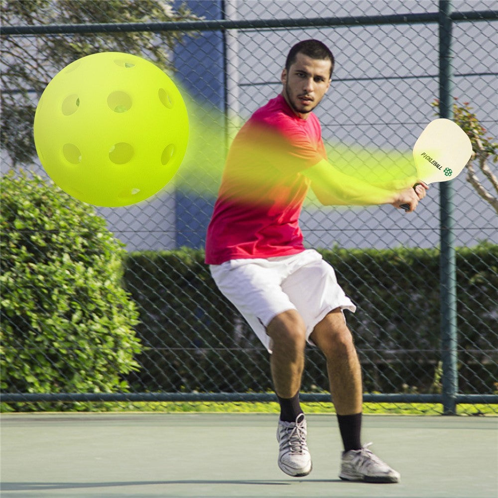 40 Holes Outdoor Sports Solid Pickleball Balls for Outdoor Courts