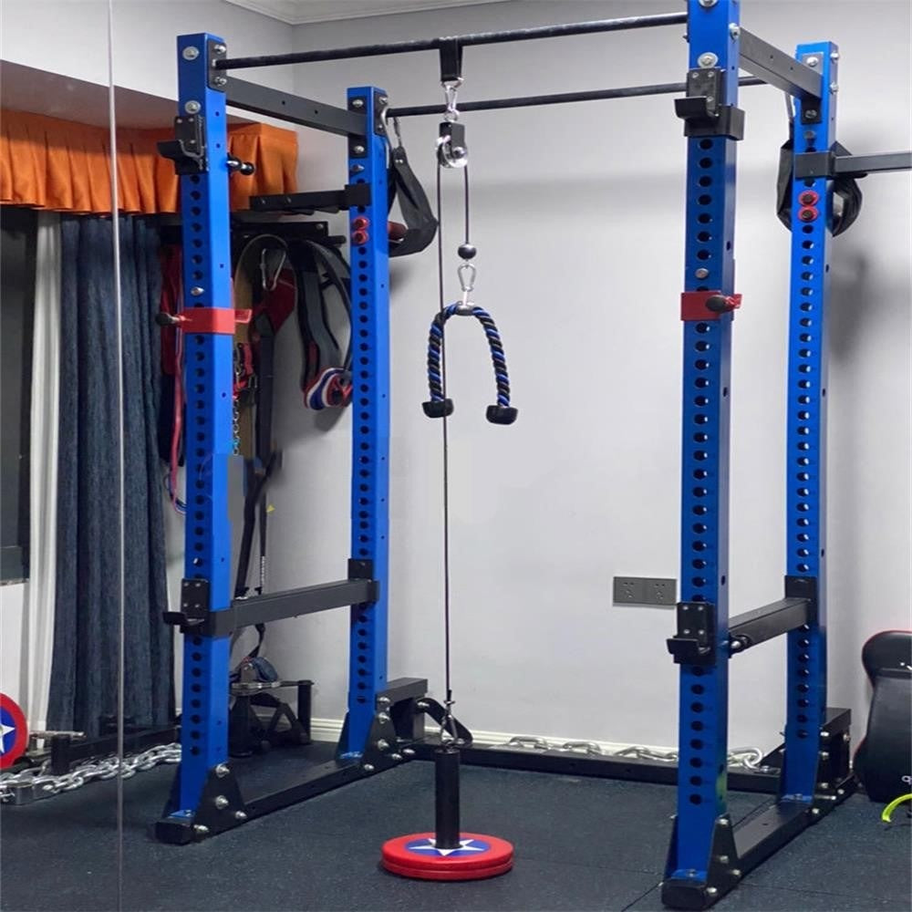 Pulley System Gym Upgraded DIY Fitness Pulley Cable Machine Attachment Loading Pin for Biceps Curl Forearm Triceps Exercise Home Workout Equipment