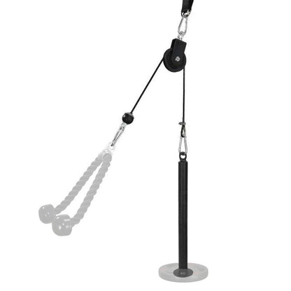 Pulley System Gym Upgraded DIY Fitness Pulley Cable Machine Attachment Loading Pin for Biceps Curl Forearm Triceps Exercise Home Workout Equipment