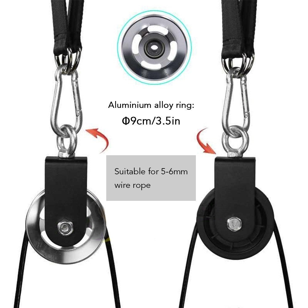 Pulley System Gym Upgraded DIY Fitness Pulley Cable Machine Attachment Loading Pin for Biceps Curl Forearm Triceps Exercise Home Workout Equipment