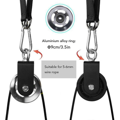 Pulley System Gym Upgraded DIY Fitness Pulley Cable Machine Attachment Loading Pin for Biceps Curl Forearm Triceps Exercise Home Workout Equipment