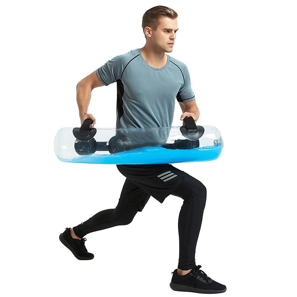 15kg/33lb Water Aqua Bag Weight Training Water-filled Bag with Air Pump for Fitness Workout