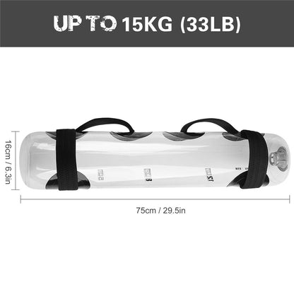 15kg/33lb Water Aqua Bag Weight Training Water-filled Bag with Air Pump for Fitness Workout