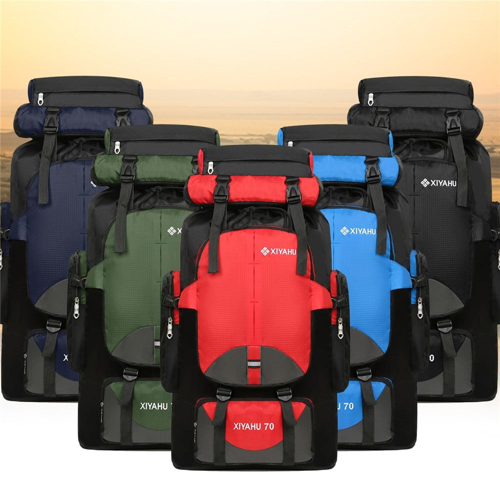 XIYAHU 70L Large Capacity Sports Backpack Waterproof Bag Rucksack for Outdoor Climbing Hiking