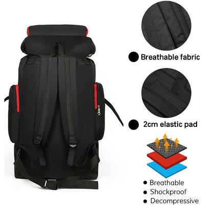 XIYAHU 70L Large Capacity Sports Backpack Waterproof Bag Rucksack for Outdoor Climbing Hiking