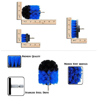 3 Pack Drill Brush Attachment Set Scrubber Cleaning Brush for Cleaning Bathroom Surfaces Floor Tub Shower Tile Kitchen