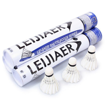12Pcs Feather Badminton Shuttlecocks High Speed Badminton Balls for Indoor Outdoor Sports