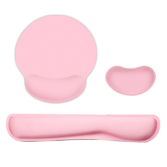 Ergonomic Memory Foam Keyboard Wrist Rest Mouse Pad Set Anti-slip Rubber Base Wrist Pad