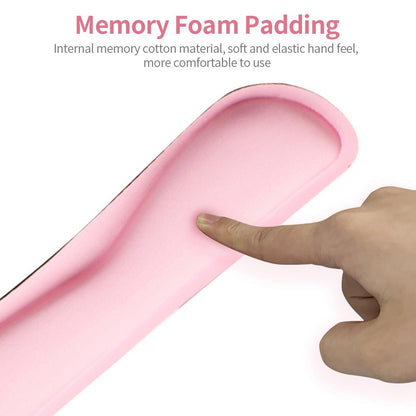 Ergonomic Memory Foam Keyboard Wrist Rest Mouse Pad Set Anti-slip Rubber Base Wrist Pad