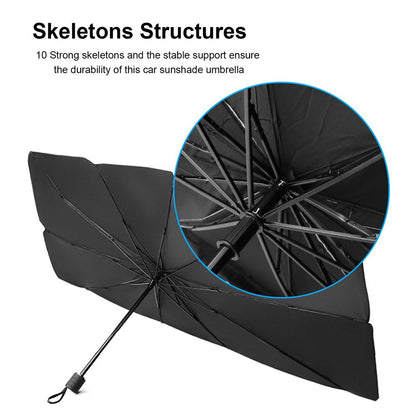 Foldable Design Portable Car Windshield Sun Shade Umbrella Car Umbrella Cover Block Car Front Window