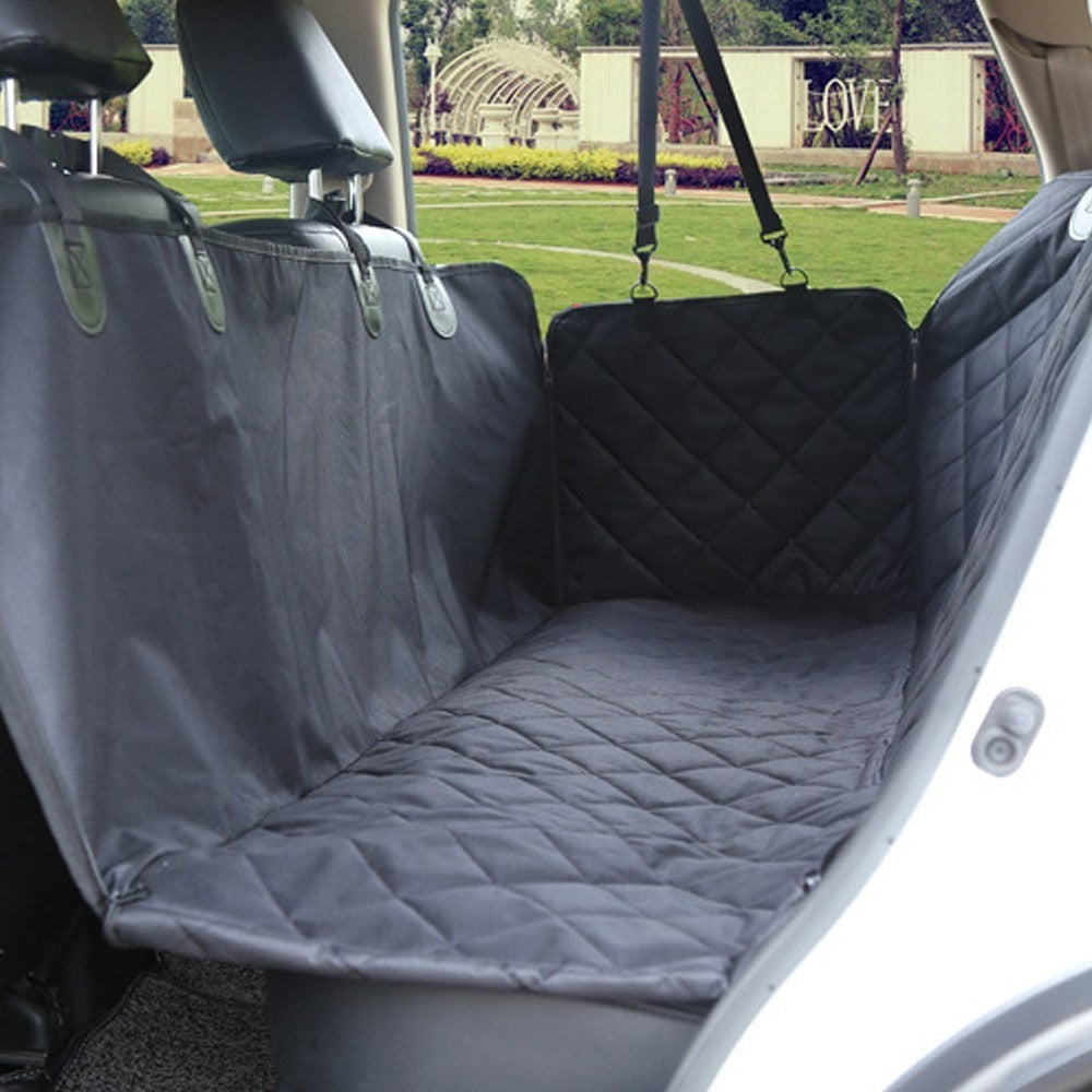 Waterproof Pet Car Mat Back Seats Dog Cushion Durable Pet Mat Trunk Dirt-proof Pad With Ears And Zipper Dog Car Seats Cover Cushion Protector