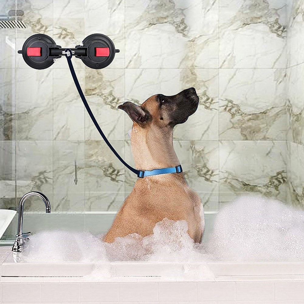 Suction Cup Hook Dog Bathing Grooming Bathing Dual Suction Cup Tub Holder for Pet Dog Cat Shower