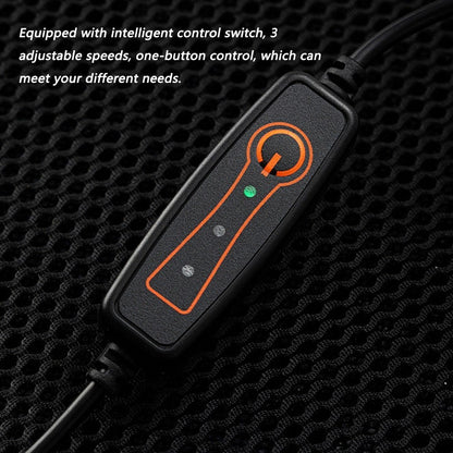 Car Ventilated Cushion Summer Seat Cooler Automotive USB Cooling Seat Cover with 5 Fans 3 Adjustable Wind Speed