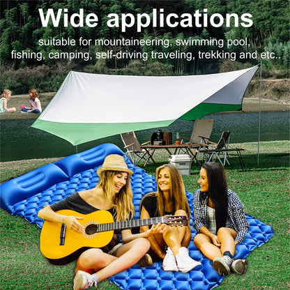 Inflatable Sleeping Pad Lightweight Camping Mattress Camp Air Mat Bed with Pillows for Hiking Backpacking Camping