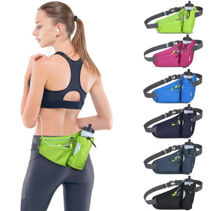 Sports Running Belt Waist Pack Bum Bag Hydration Belt Bag with Water Bottle Holder for Men and Women