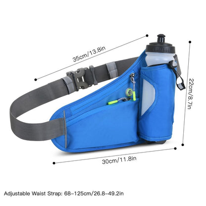 Sports Running Belt Waist Pack Bum Bag Hydration Belt Bag with Water Bottle Holder for Men and Women
