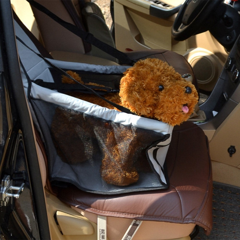 Folding Pet Dog Cat Car Seat Safe Travel Carrier Vehicle Seat Kennel Puppy Cage Bag