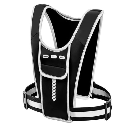 Outdoor Sports Chest Bag Tactical Chest Bag Reflective Vest Workout Gear for Running Hiking Cycling