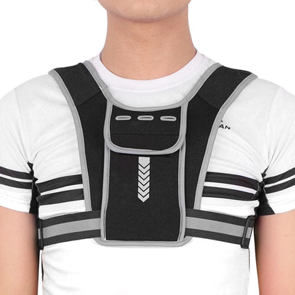 Outdoor Sports Chest Bag Tactical Chest Bag Reflective Vest Workout Gear for Running Hiking Cycling