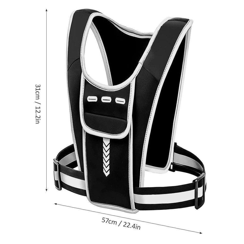 Outdoor Sports Chest Bag Tactical Chest Bag Reflective Vest Workout Gear for Running Hiking Cycling