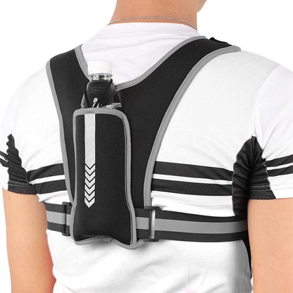 Outdoor Sports Chest Bag Tactical Chest Bag Reflective Vest Workout Gear for Running Hiking Cycling