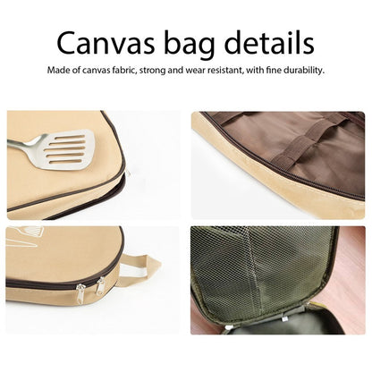 Camping Cookware Storage Bag Backpacking Cooking Utensils Organizer Portable Pouch for BBQ Camp Cookware Kitchen Kit