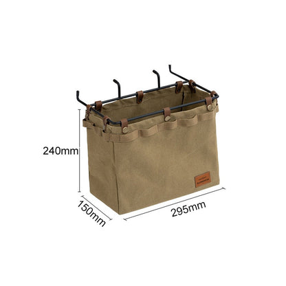 SUNDICK Outdoor Camping Desk Side Hangings Foldable Storage Bag Outdoor Picnic Portable Storage Bag Multifunctional Large Capacity Basket Organizer