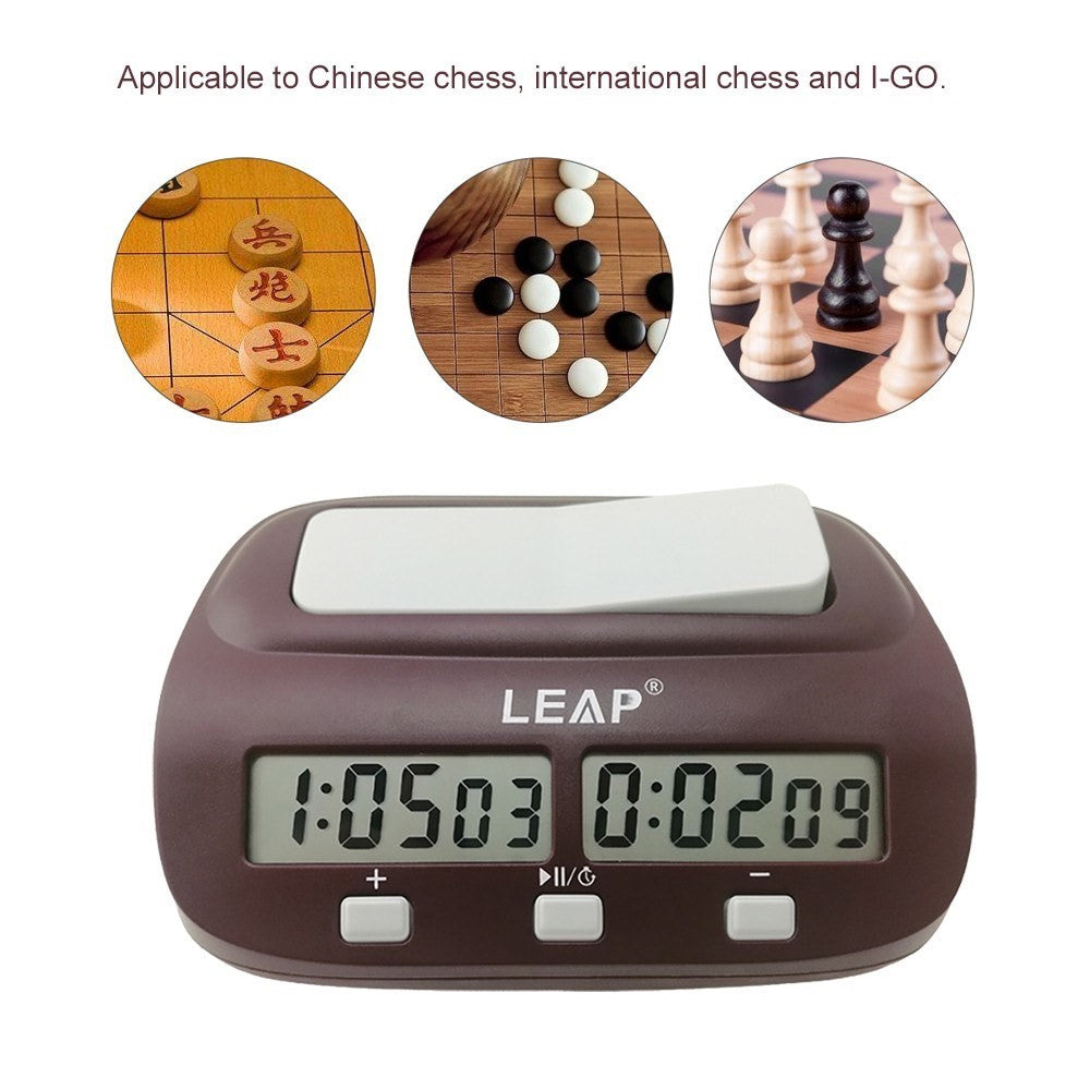 Portable 4 Buttons Design Digital Chess Clock Count Down Chess Timer with Alarm Electronic Board Game Bonus Competition Master Tournament