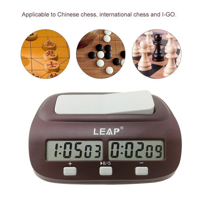 Portable 4 Buttons Design Digital Chess Clock Count Down Chess Timer with Alarm Electronic Board Game Bonus Competition Master Tournament