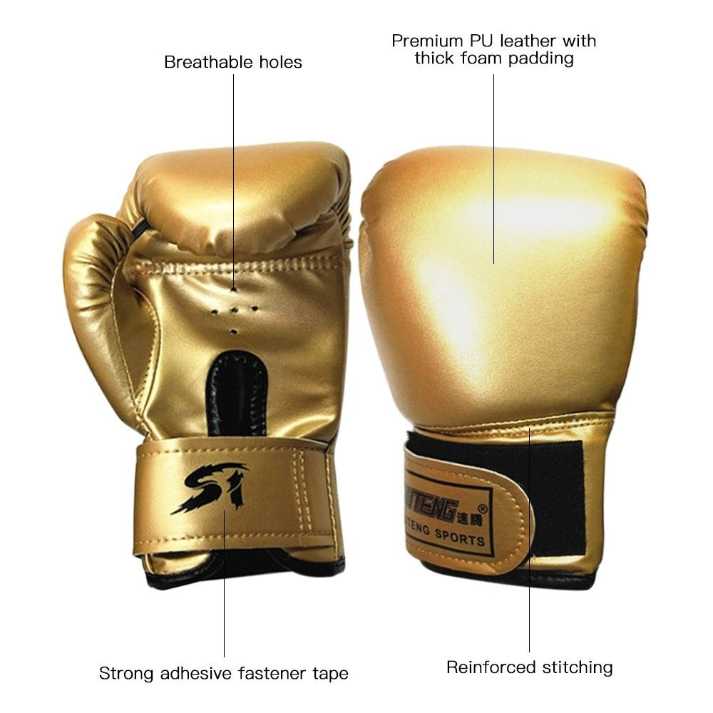 SUTENG 1Pair Kids Boxing Gloves Youth Boxing Training Gloves Kids Kickboxing Sparring MMA Gloves for Child Age 3-10 Years