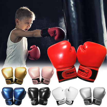 SUTENG 1Pair Kids Boxing Gloves Youth Boxing Training Gloves Kids Kickboxing Sparring MMA Gloves for Child Age 3-10 Years