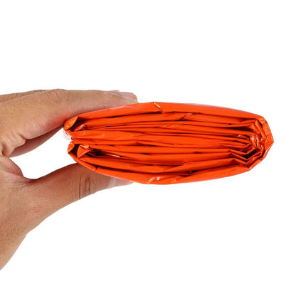 2 PCS Emergency Blanket with Compression Sack Lightweight Water-resistant Portable Sleeping Bag for Camping Travel Hiking
