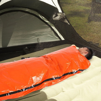 2 PCS Emergency Blanket with Compression Sack Lightweight Water-resistant Portable Sleeping Bag for Camping Travel Hiking