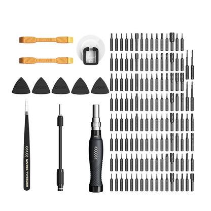 JAKEMY JM-8183 145-in-1 Screwdriver Bit Combination Set Manual Multi-purpose Tool with Slotted / Torx Bits Tweezers