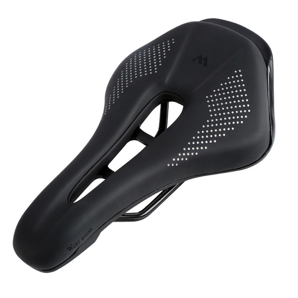WEST BIKING Bike Saddle Bicycle Saddle Replacement  Soft PU Leather Hollow Seat Cushion for MTB Mountain Bike Road Bike