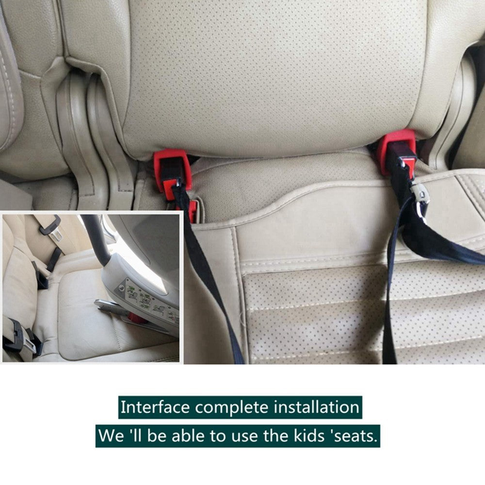 Car Child Seat Universal Restraint Anchor Mounting Kit for ISOFIX Belt Connector Steel Latch Interface Bracket