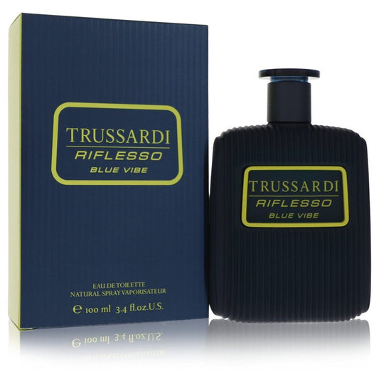 Trussardi Riflesso Blue Vibe Eau De Toilette Spray by Trussardi 100 ml