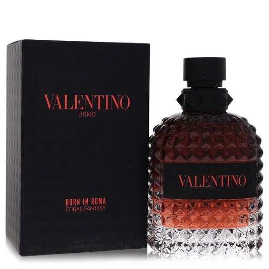 Valentino Uomo Born In Roma Coral Fantasy Eau De Toilette Spray by Valentino 100 ml